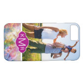 Abstracte Waterverf van Grunge Textuur | Monogram Case-Mate iPhone Case (Achterkant (Horizontaal))