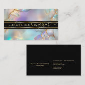 Abstracte Waterverf van opaalkristal Visitekaartje (Voorkant / Achterkant)