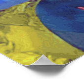 Abstracte Waterverf veel kleuren intern ontwerp Poster (Hoek)