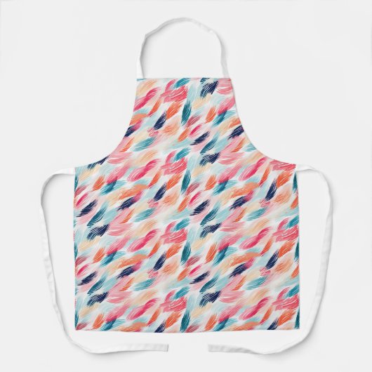 Abstracte Waterverf Veer Schort (Voorkant)