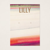 Abstracte Waterverf Verdien DisplayCard Visitekaartje (Voorkant)