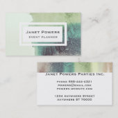 abstracte waterverf verf aangepaste visitekaartjes (Voorkant / Achterkant)