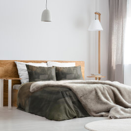 Abstracte Waterverf verf donkergrijs bruin Kussensloop