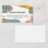 Abstracte Waterverf Verfboeken voor Baby Informatiekaartje (Voorkant / Achterkant)