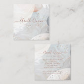 Abstracte Waterverf Vierkante Visitekaartje (Voorkant / Achterkant)