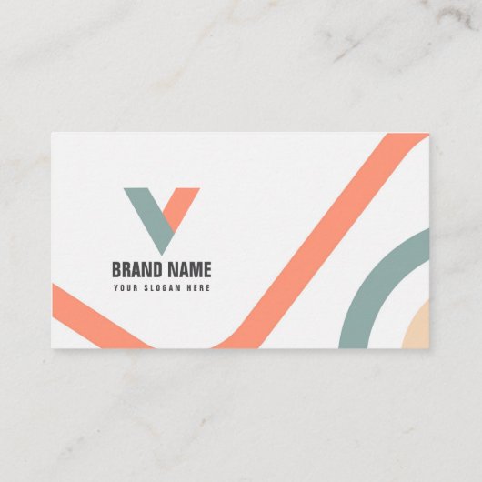 Abstracte Waterverf Visitekaartje (Achterkant)