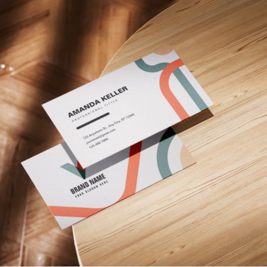 Abstracte Waterverf Visitekaartje