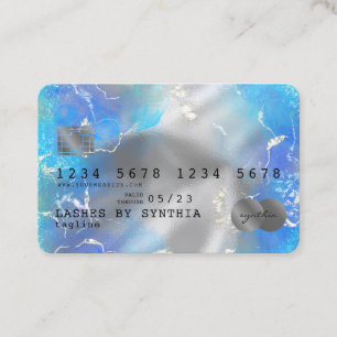 Abstracte waterverf voegt logo creditcardstijl toe visitekaartje