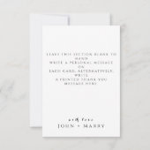 abstracte Waterverf voor de marine Blue Modern Bedankkaart (Achterkant)