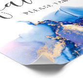 Abstracte Waterverf voor gebarentaal Poster (Hoek)