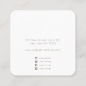 Abstracte Waterverf voor het afluisteren van beeld Vierkante Visitekaartje (Achterkant)