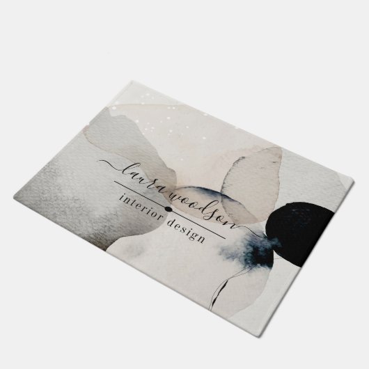 Abstracte Waterverf voor interieurontwerper Deurmat (Schuin)