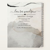 Abstracte Waterverf voor interieurontwerper Planner (Achterkant)