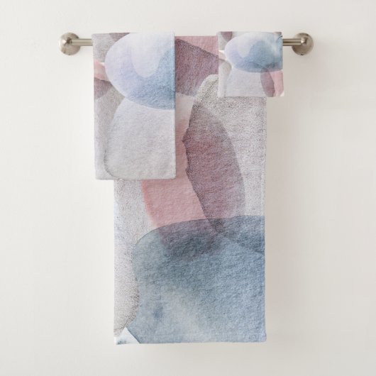 Abstracte Waterverf voor pasta's Shower C Bad Handdoek (Insitu)