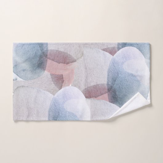  Abstracte Waterverf voor pasta's Shower C Bad Handdoek (Handdoek)