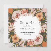 Abstracte Waterverf Vorm Bruidsfeest Save The Date (Voorkant)