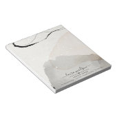 Abstracte Waterverf Vormen Binnenlandse Ontwerper Notitieblok (Schuin)