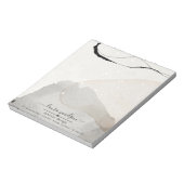 Abstracte Waterverf Vormen Binnenlandse Ontwerper Notitieblok (Linkerzijde)