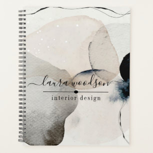 Abstracte Waterverf Vormen Binnenlandse Ontwerper Planner