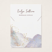 Abstracte waterverf Vormen ketting Display Card Visitekaartje (Voorkant)