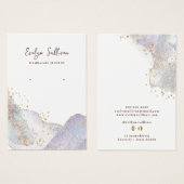 Abstracte waterverf vormen oorbel display kaart (Voorkant /achterkant)