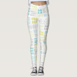 Abstracte Waterverf Vormen Patroon Leggings<br><div class="desc">Stijlvol en waterverf abstract geometrisch patroon.</div>
