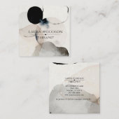 Abstracte Waterverf Vormen Therapeut Visitekaartje (Voorkant / Achterkant)