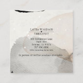 Abstracte Waterverf Vormen Therapeut Visitekaartje (Achterkant)