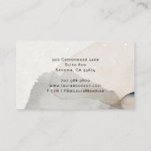 Abstracte Waterverf Vormen Yoga Instructeur Visitekaartje (Achterkant)