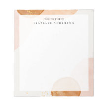 Abstracte Waterverf Vormt Blocnote