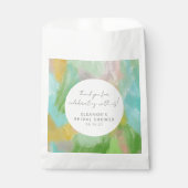 Abstracte Waterverf Vrijgezellenfeest Custom dank Bedankzakje (Voorkant)