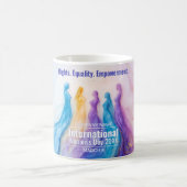 Abstracte Waterverf Vrouwendag Koffiemok (Center)