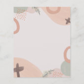 Abstracte Waterverf Wedding Flyer (Achterkant)