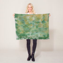 Abstracte Waterverf Worpdeken Fleece Deken