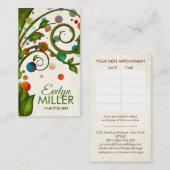 Abstracte Waterverf zwirltak Visitekaartje (Voorkant / Achterkant)