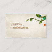 Abstracte Waterverf zwirltak Visitekaartje (Achterkant)