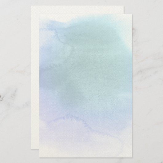 Abstracte waterverfhand geschilderde achtergrond briefpapier (Voorkant / Achterkant)