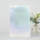 Abstracte waterverfhand geschilderde achtergrond briefpapier (Staand voorkant)