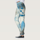 abstracte waterverfleggings leggings (Links)