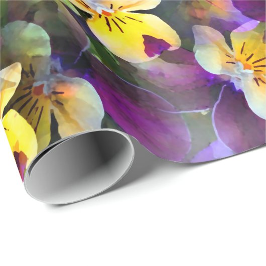 Abstracte Waterverven Cadeaupapier (Rol Hoek)