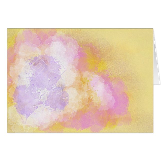 Abstracte Waterverven - Oranje achtergrond (Voorkant Horizontaal)