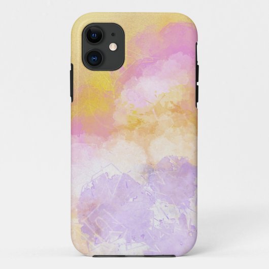 Abstracte Waterverven - Oranje achtergrond Case-Mate iPhone Case (Achterkant)