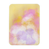 Abstracte Waterverven - Oranje achtergrond Magneet (Verticaal)