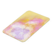 Abstracte Waterverven - Oranje achtergrond Magneet (Linkerzijde)