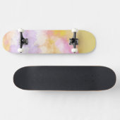 Abstracte Waterverven - Oranje achtergrond Persoonlijk Skateboard (Horizontaal)