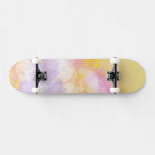 Abstracte Waterverven - Oranje achtergrond Persoonlijk Skateboard (Horizontaal)