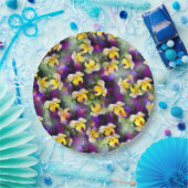 Abstracte Waterverven Papieren Bordje (Feest)