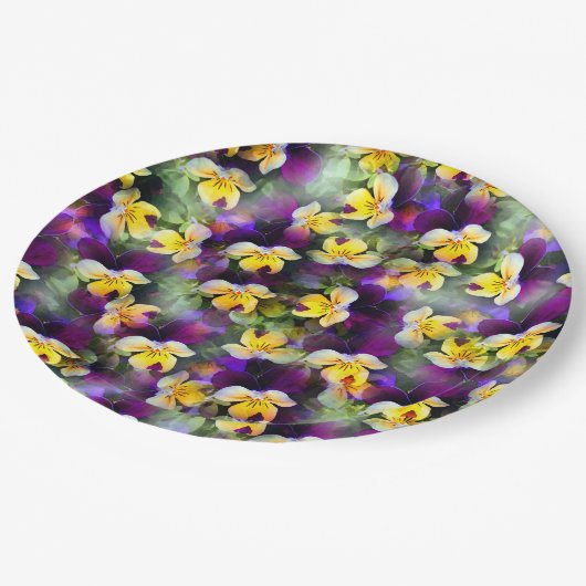 Abstracte Waterverven Papieren Bordje (Gekanteld)