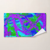 Abstracte Waterverven van Peacock Bad Handdoek (Handdoek)