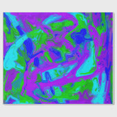 Abstracte Waterverven van Peacock Cadeaupapier (Vlak)